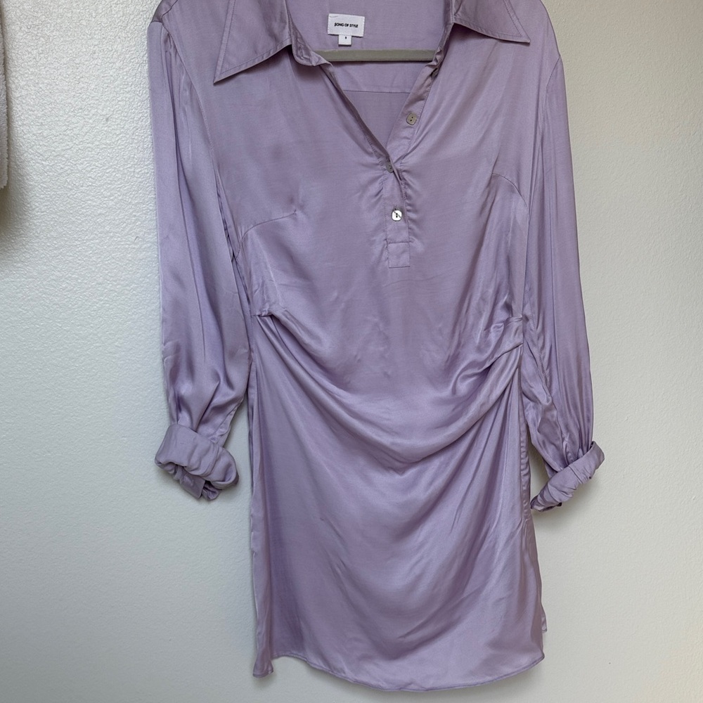 Song of Style Quinn Mini  Soft Purple Dress - Picture 3 of 7